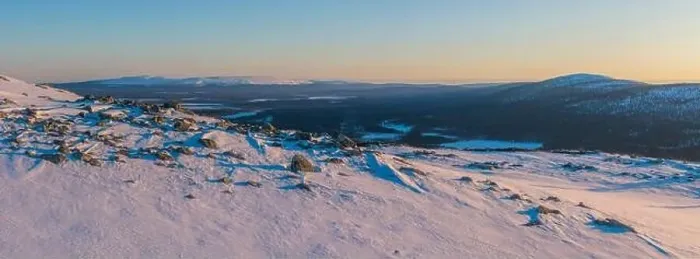 Framed Print : Aerial panoramic landscape in Lapland, Finland Framed Print : Aerial panoramic landscape in Lapland, Finland