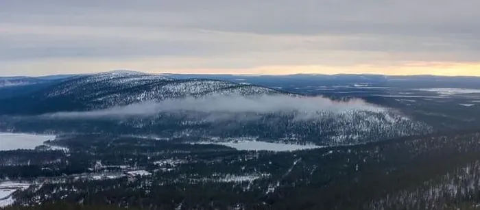 Framed Print : Aerial panoramic landscape in Lapland, Finland Framed Print : Aerial panoramic landscape in Lapland, Finland