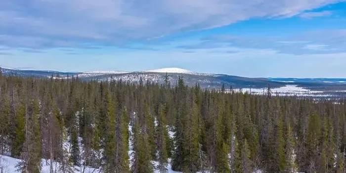 Framed Print : Aerial panoramic landscape in Lapland, Finland Framed Print : Aerial panoramic landscape in Lapland, Finland