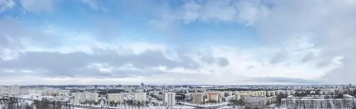 Framed Print : aerial panoramic landscape of Minsk city, Belarus during cold cloudy winter day Framed Print : aerial panoramic landscape of Minsk city, Belarus during cold cloudy winter day