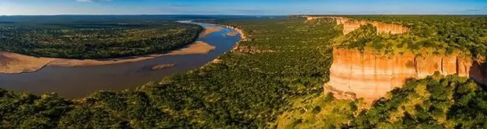 Framed Print : An aerial panoramic of the stunning Chilojo cliffs in Zimbabwe's Gonarezhou National park Framed Print : An aerial panoramic of the stunning Chilojo cliffs in Zimbabwe's Gonarezhou National park