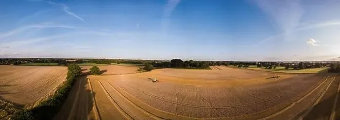 Framed Print : An aerial panoramic of the Suffolk countryside Framed Print : An aerial panoramic of the Suffolk countryside
