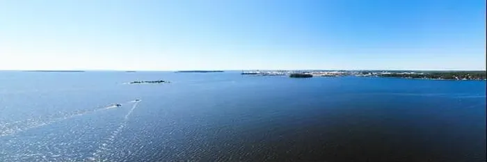 Framed Print : Aerial panoramic summer view of island Mussalo in Baltic Sea, Kotka, Finland Framed Print : Aerial panoramic summer view of island Mussalo in Baltic Sea, Kotka, Finland