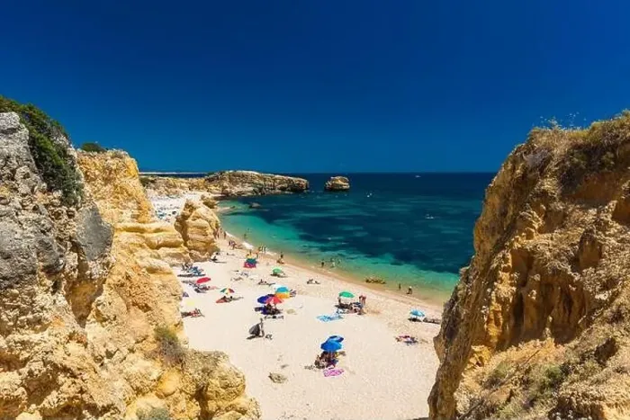 Framed Print : Aerial panoramic view of amazing Praia dos Paradinha beach, Albufeira, Algarve, Portugal Framed Print : Aerial panoramic view of amazing Praia dos Paradinha beach, Albufeira, Algarve, Portugal