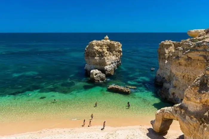 Framed Print : Aerial panoramic view of amazing Praia dos Paradinha beach, Albufeira, Algarve, Portugal Framed Print : Aerial panoramic view of amazing Praia dos Paradinha beach, Albufeira, Algarve, Portugal