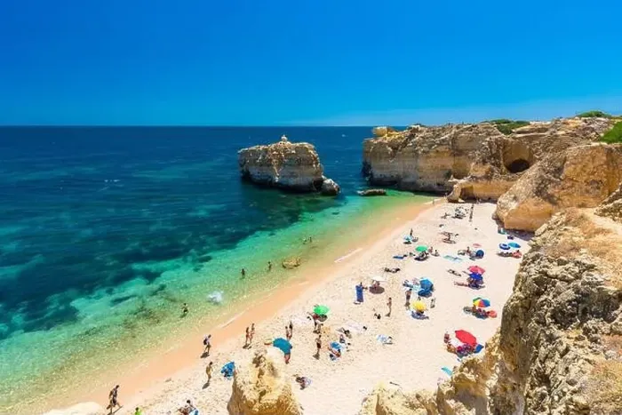Framed Print : Aerial panoramic view of amazing Praia dos Paradinha beach, Albufeira, Algarve, Portugal Framed Print : Aerial panoramic view of amazing Praia dos Paradinha beach, Albufeira, Algarve, Portugal