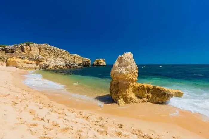 Framed Print : Aerial panoramic view of amazing Praia dos Paradinha beach, Albufeira, Algarve, Portugal Framed Print : Aerial panoramic view of amazing Praia dos Paradinha beach, Albufeira, Algarve, Portugal