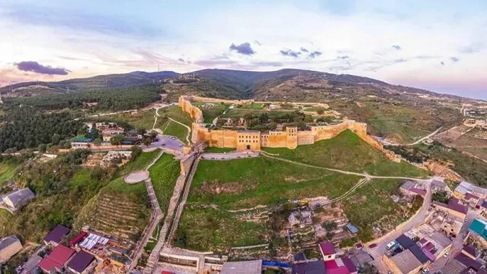 Framed Print : Aerial panoramic view of the ancient citadel Naryn-Kala Framed Print : Aerial panoramic view of the ancient citadel Naryn-Kala