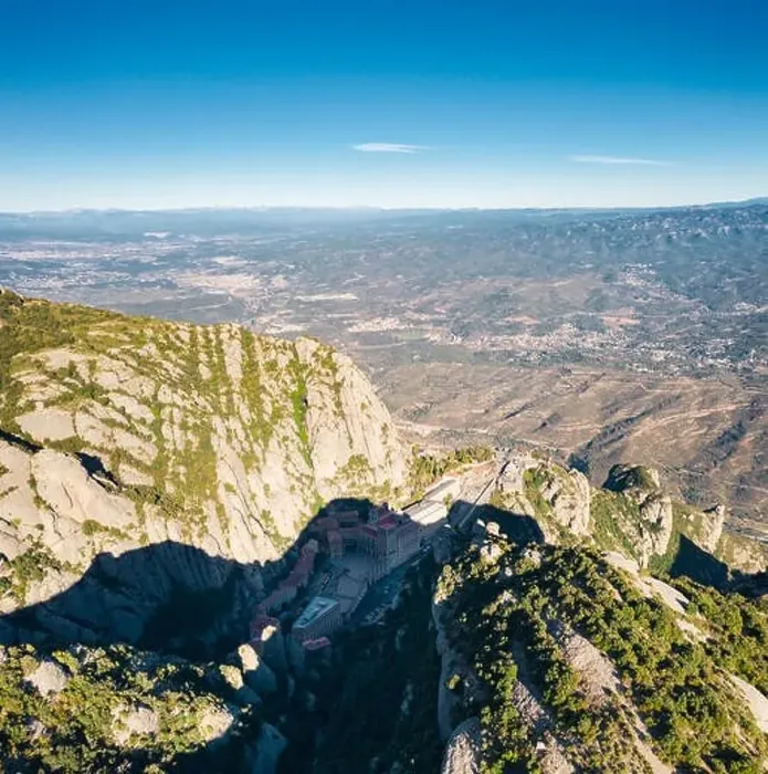 Framed Print : Aerial; panoramic view of famous mountain range Framed Print : Aerial; panoramic view of famous mountain range