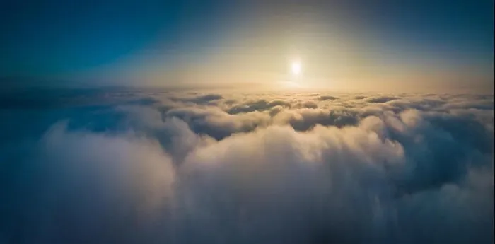 Framed Print : Aerial panoramic view of fog at Autumn, Lithuania Framed Print : Aerial panoramic view of fog at Autumn, Lithuania