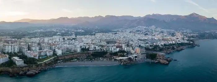 Framed Print : Aerial panoramic view of Nerja, Spain Framed Print : Aerial panoramic view of Nerja, Spain