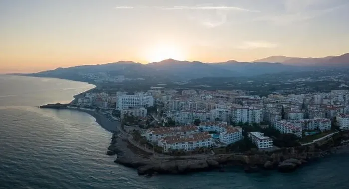 Framed Print : Aerial panoramic view of Nerja, Spain Framed Print : Aerial panoramic view of Nerja, Spain
