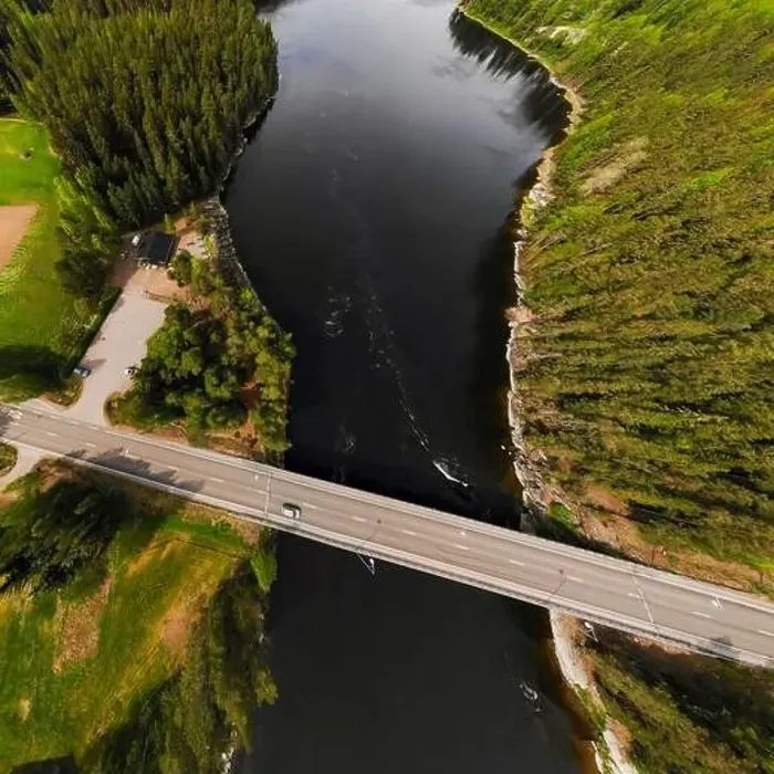 Framed Print : Aerial panoramic view of rapid Susikoski at river Kymijoki, Finland Framed Print : Aerial panoramic view of rapid Susikoski at river Kymijoki, Finland