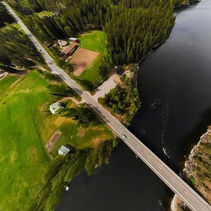Framed Print : Aerial panoramic view of rapid Susikoski at river Kymijoki, Finland Framed Print : Aerial panoramic view of rapid Susikoski at river Kymijoki, Finland