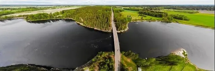 Framed Print : Aerial panoramic view of rapid Susikoski at river Kymijoki, Finland Framed Print : Aerial panoramic view of rapid Susikoski at river Kymijoki, Finland