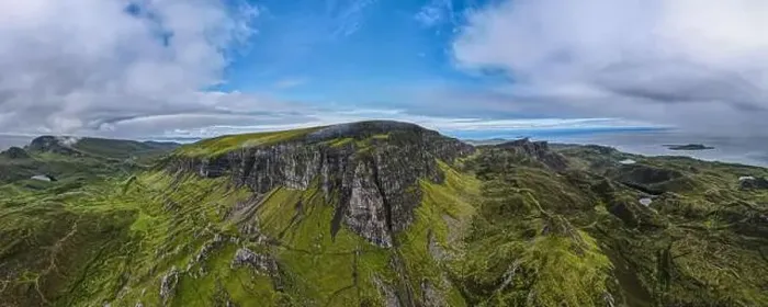 Framed Print : Aerial panoramic view of the scotish highlands Isle of Skye in northern Scotland Hebrides Islands Framed Print : Aerial panoramic view of the scotish highlands Isle of Skye in northern Scotland Hebrides Islands