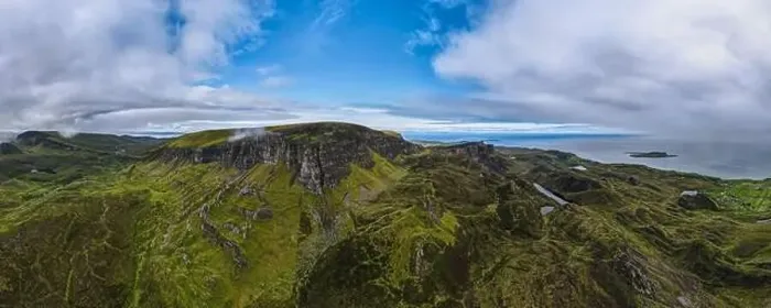 Framed Print : Aerial panoramic view of the scotish highlands Isle of Skye in northern Scotland Hebrides Islands Framed Print : Aerial panoramic view of the scotish highlands Isle of Skye in northern Scotland Hebrides Islands