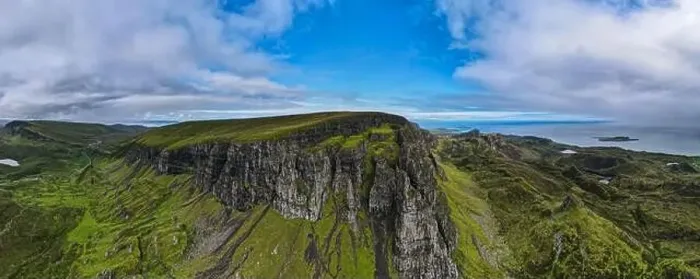 Framed Print : Aerial panoramic view of the scotish highlands Isle of Skye in northern Scotland Hebrides Islands Framed Print : Aerial panoramic view of the scotish highlands Isle of Skye in northern Scotland Hebrides Islands