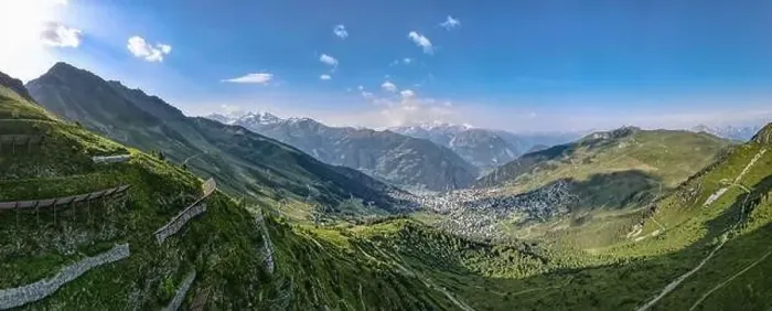 Framed Print : Aerial panoramic view of the Swiss Alps near Verbier in Switzerland Framed Print : Aerial panoramic view of the Swiss Alps near Verbier in Switzerland