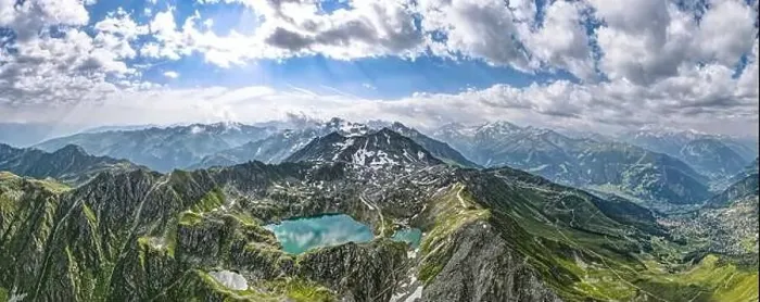 Framed Print : Aerial panoramic view of the Swiss Alps near Verbier in Switzerland Framed Print : Aerial panoramic view of the Swiss Alps near Verbier in Switzerland