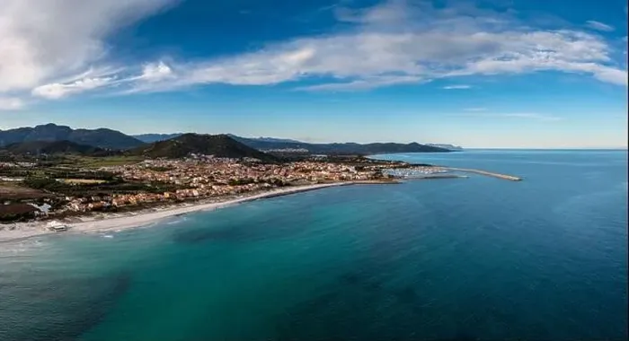Framed Print : Aerial panroama landscape Siniscola and the Sardinian coast on the turquoise Tyrrhenian Sea Framed Print : Aerial panroama landscape Siniscola and the Sardinian coast on the turquoise Tyrrhenian Sea