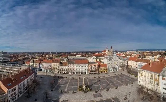 Framed Print : Aerial photo, Main Square of Szombathely Hungary Framed Print : Aerial photo, Main Square of Szombathely Hungary