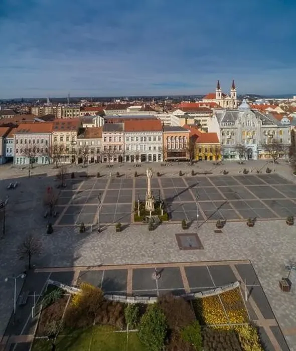 Framed Print : Aerial photo, Main Square of Szombathely Hungary Framed Print : Aerial photo, Main Square of Szombathely Hungary