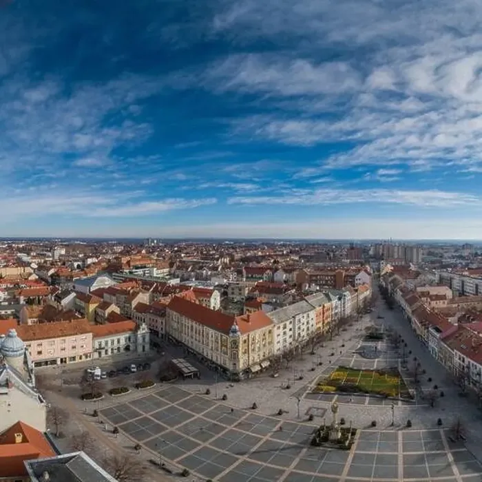 Framed Print : Aerial photo, Main Square of Szombathely Hungary Framed Print : Aerial photo, Main Square of Szombathely Hungary