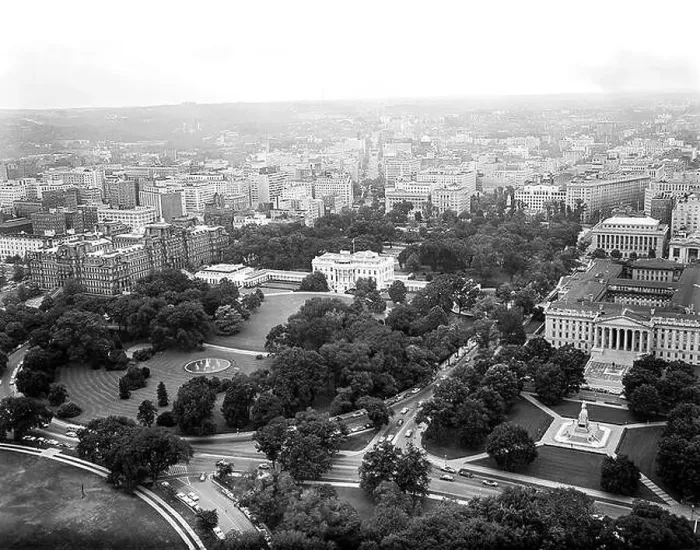 Framed Print : Aerial photo of Washington, D.C Framed Print : Aerial photo of Washington, D.C