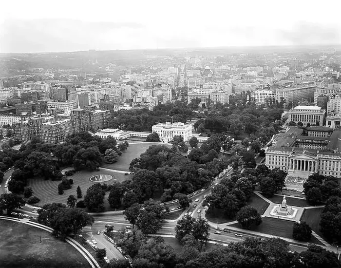 Framed Print : Aerial photo of Washington, D.C Framed Print : Aerial photo of Washington, D.C