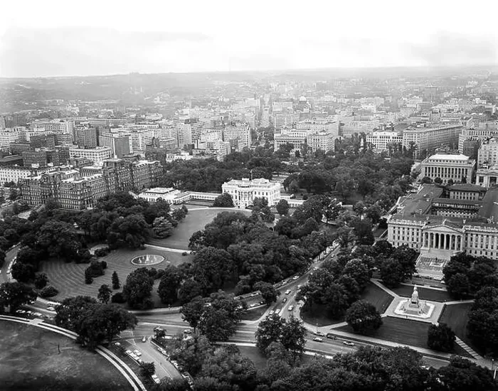 Framed Print : Aerial photo of Washington, D.C Framed Print : Aerial photo of Washington, D.C