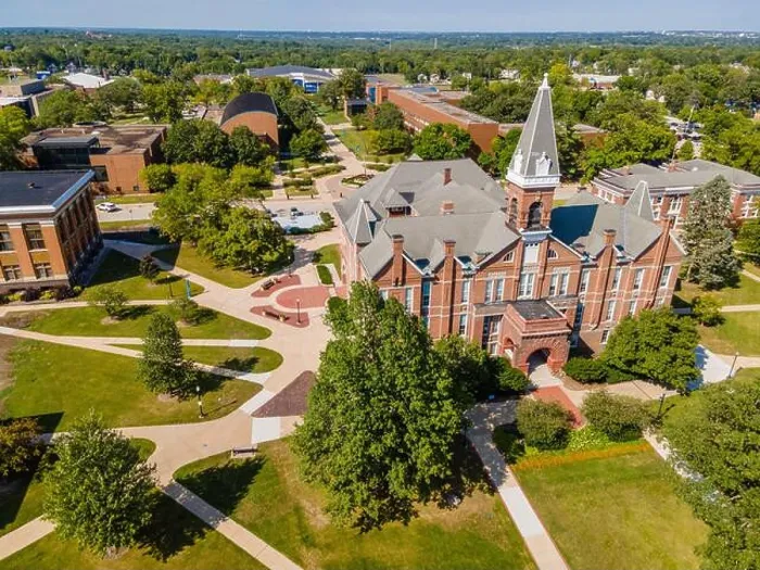 Framed Print : Aerial photograph of Drake University, a liberal arts university in Des Moines, Iowa, USA Framed Print : Aerial photograph of Drake University, a liberal arts university in Des Moines, Iowa, USA