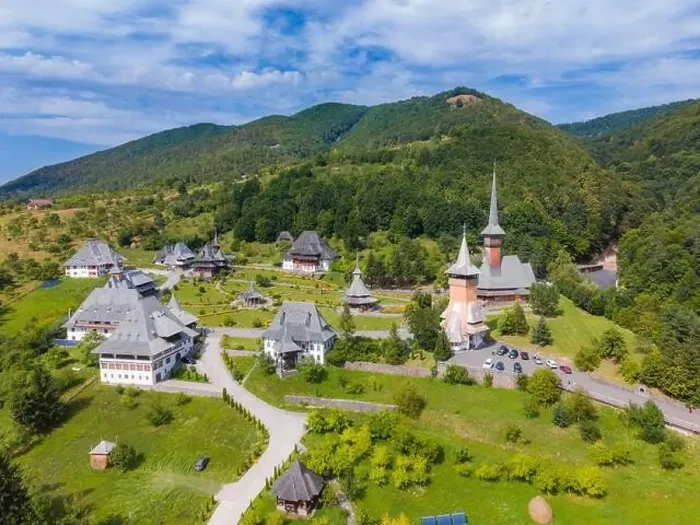 Framed Print : Aerial photography of Barsana monastery located in Maramures County Framed Print : Aerial photography of Barsana monastery located in Maramures County