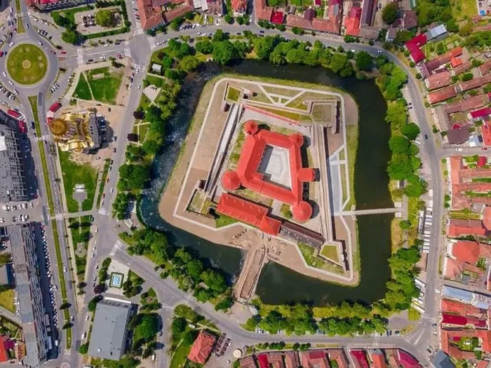 Framed Print : Aerial photography of the Citadel of Fagaras Framed Print : Aerial photography of the Citadel of Fagaras