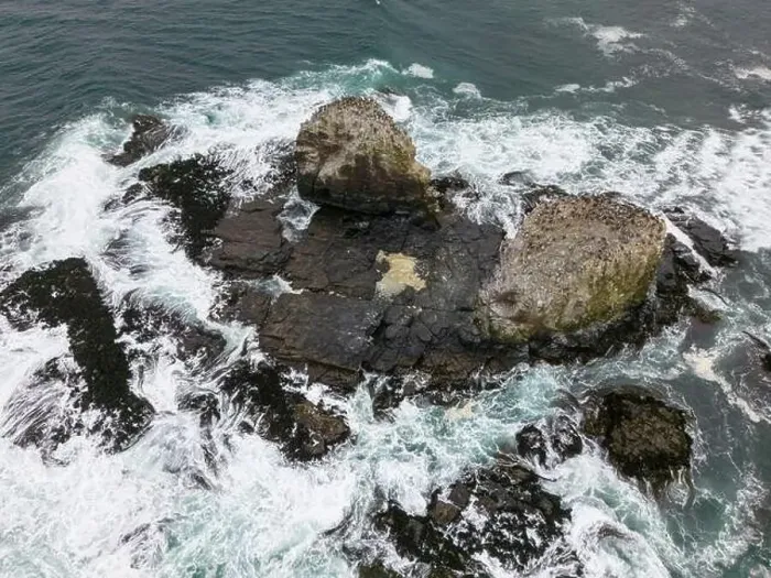 Framed Print : Aerial shot of the scenic birds rock at Punta de Lobos at Pichilemu, Chile Framed Print : Aerial shot of the scenic birds rock at Punta de Lobos at Pichilemu, Chile