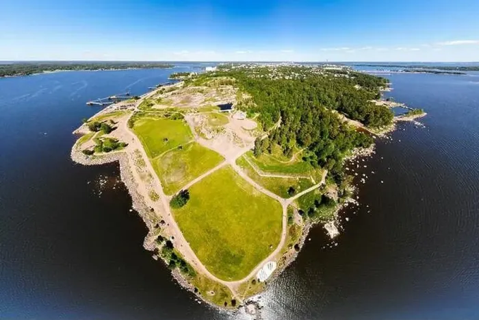 Framed Print : Aerial summer view of Katariina Seaside Park, Kotka, Finland Framed Print : Aerial summer view of Katariina Seaside Park, Kotka, Finland