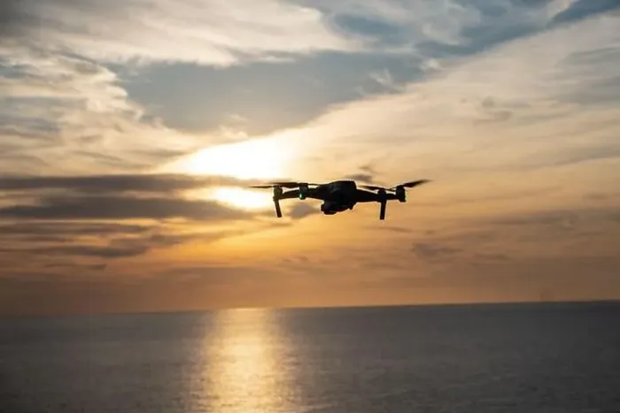 Framed Print : Aerial Symphony: Drone's Flight into the Sunset Framed Print : Aerial Symphony: Drone's Flight into the Sunset