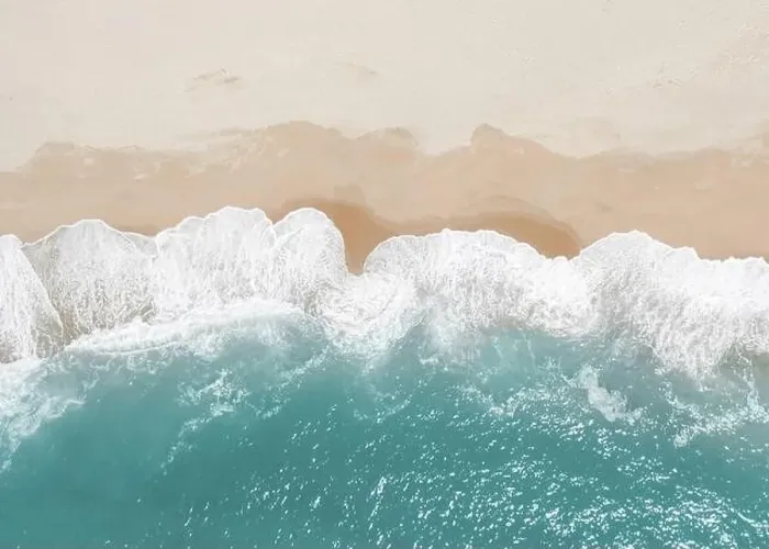 Framed Print : Aerial Topdown Sand Beach Photo Framed Print : Aerial Topdown Sand Beach Photo