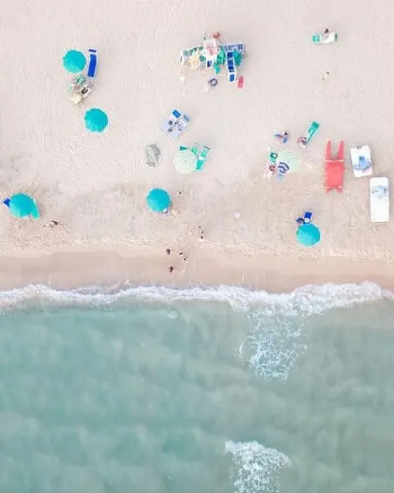 Framed Print : Aerial Topdown Sand Beach Photo Framed Print : Aerial Topdown Sand Beach Photo