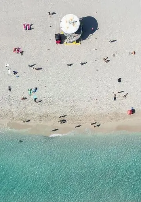 Framed Print : Aerial Topdown Sand Beach Photo Framed Print : Aerial Topdown Sand Beach Photo