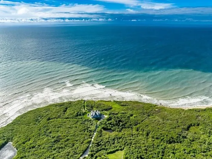 Framed Print : Aerial view of 156 deforest road, Montauk, NY Framed Print : Aerial view of 156 deforest road, Montauk, NY
