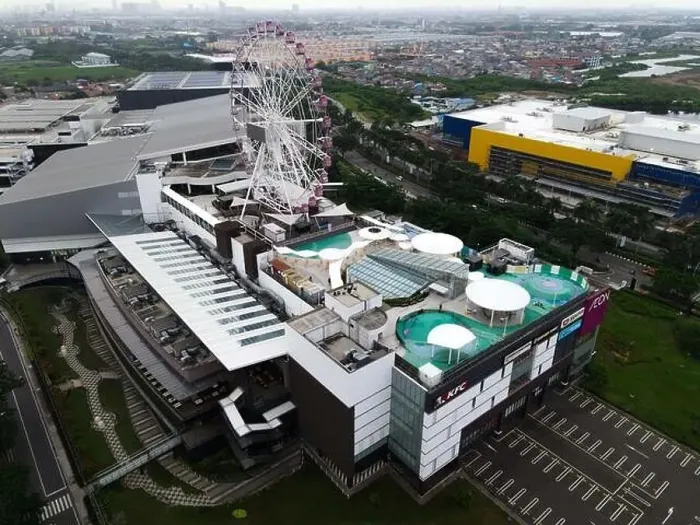 Framed Print : Aerial view of AEON MALL Jakarta Garden City Framed Print : Aerial view of AEON MALL Jakarta Garden City