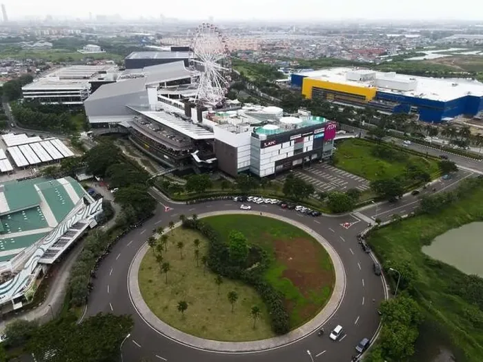 Framed Print : Aerial view of AEON MALL Jakarta Garden City Framed Print : Aerial view of AEON MALL Jakarta Garden City