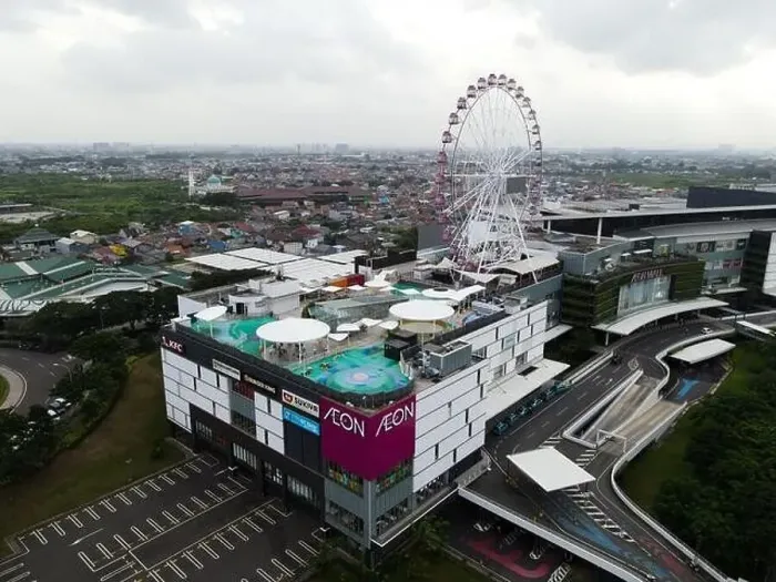 Framed Print : Aerial view of AEON MALL Jakarta Garden City Framed Print : Aerial view of AEON MALL Jakarta Garden City