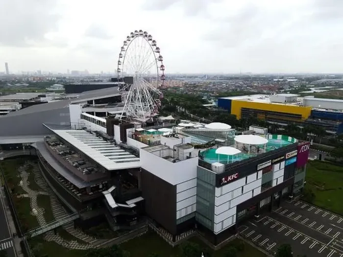 Framed Print : Aerial view of AEON MALL Jakarta Garden City Framed Print : Aerial view of AEON MALL Jakarta Garden City