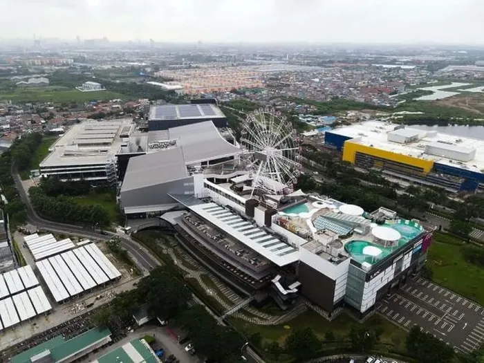 Framed Print : Aerial view of AEON MALL Jakarta Garden City Framed Print : Aerial view of AEON MALL Jakarta Garden City