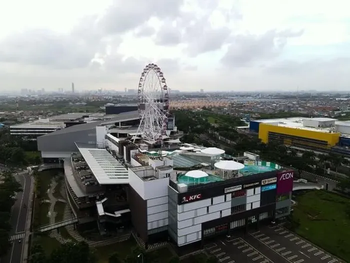 Framed Print : Aerial view of AEON MALL Jakarta Garden City Framed Print : Aerial view of AEON MALL Jakarta Garden City