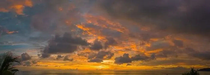 Framed Print : aerial view amazing sky in sunset above the ocean at Karon beach Phuket Framed Print : aerial view amazing sky in sunset above the ocean at Karon beach Phuket