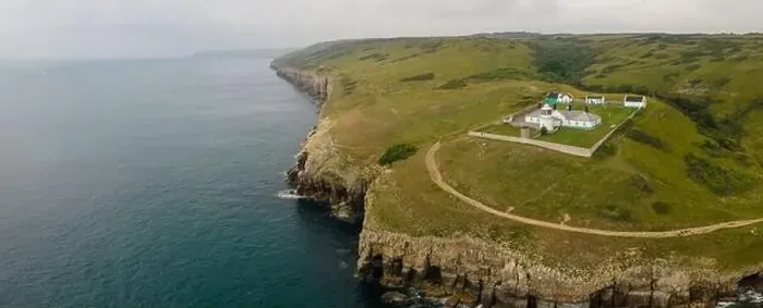 Framed Print : Aerial view of Anvil Point Lighthouse on the Jurassic Coast in Dorset, south west England Framed Print : Aerial view of Anvil Point Lighthouse on the Jurassic Coast in Dorset, south west England
