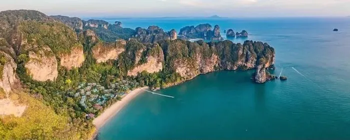 Framed Print : Aerial view of Ao Nang Beach in Krabi, Thailand Framed Print : Aerial view of Ao Nang Beach in Krabi, Thailand